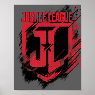 Justice League   Penseelverf JL-schild Poster