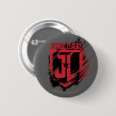 Justice League | Penseelverf JL-schild Ronde Button 5,7 Cm (Voorkant /achterkant)