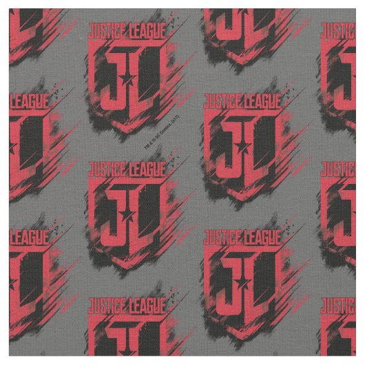 Justice League | Penseelverf JL-schild Stof (Close Up)