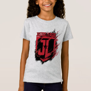 Justice League   Penseelverf JL-schild T-shirt