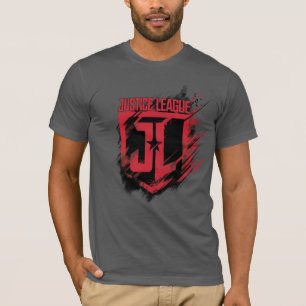 Justice League   Penseelverf JL-schild T-shirt