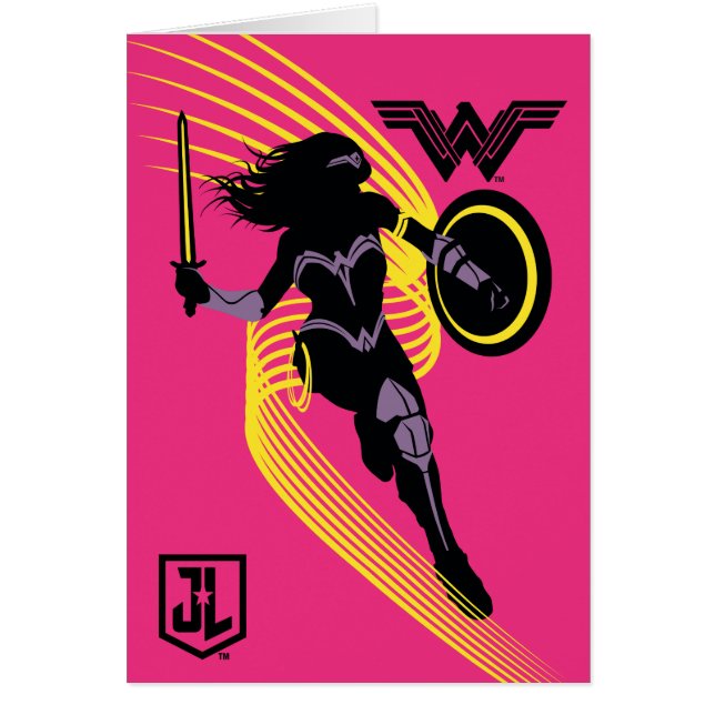 Justice League | Pictogram Wonder Woman Silhouette (Voorkant)