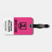 Justice League | Pictogram Wonder Woman Silhouette Bagagelabel (Achterkant horizontaal)