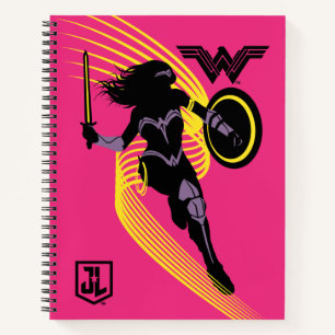 Justice League   Pictogram Wonder Woman Silhouette Notitieboek
