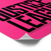 Justice League | Pictogram Wonder Woman Silhouette Poster (Hoek)