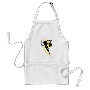 Justice League   Pictogram Wonder Woman Silhouette Standaard Schort