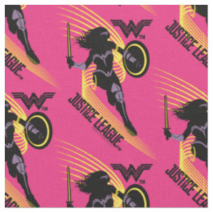 Justice League Pictogram Wonder Woman Silhouette Stof