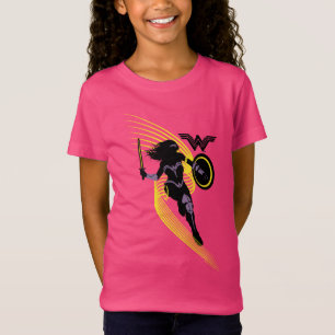 Justice League Pictogram Wonder Woman Silhouette T-shirt