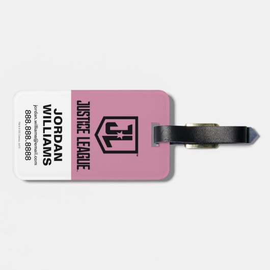 Justice League | Pop Wonder-vrouwenprofiel Bagagelabel (Achterkant horizontaal)