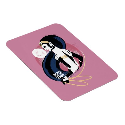 Justice League | Pop Wonder-vrouwenprofiel Magneet (Rechterzijde)