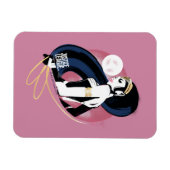 Justice League | Pop Wonder-vrouwenprofiel Magneet (Horizontaal)