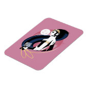 Justice League | Pop Wonder-vrouwenprofiel Magneet (Linkerzijde)