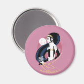 Justice League | Pop Wonder-vrouwenprofiel Magneet (Voorkant / Achterkant)