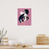 Justice League | Pop Wonder-vrouwenprofiel Poster (Keuken)