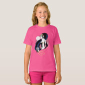 Justice League | Pop Wonder-vrouwenprofiel T-shirt (Voorkant volledig)