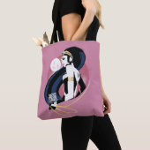 Justice League | Pop Wonder-vrouwenprofiel Tote Bag (Dichtbij)
