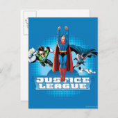 Justice League Power Trio Briefkaart (Voorkant / Achterkant)
