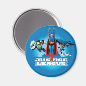 Justice League Power Trio Magneet (Voorkant / Achterkant)
