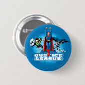 Justice League Power Trio Ronde Button 5,7 Cm (Voorkant /achterkant)
