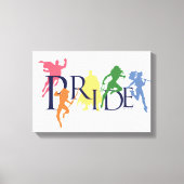 Justice League Pride Character Silhouettes Canvas Afdruk (Voorkant)