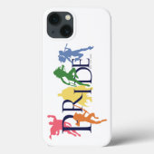 Justice League Pride Character Silhouettes Case-Mate iPhone Case (Achterkant)