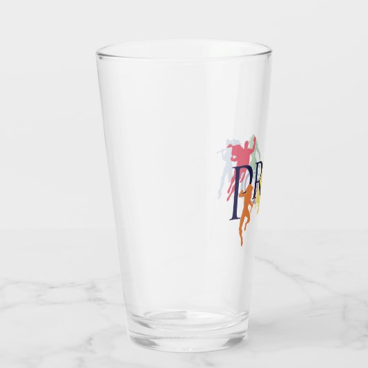 Justice League Pride Character Silhouettes Glas (Rechts)