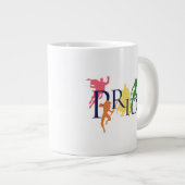 Justice League Pride Character Silhouettes Grote Koffiekop (Voorkant rechts)