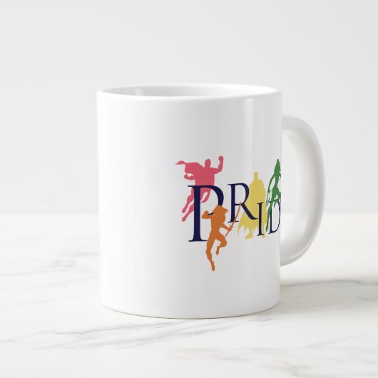 Justice League Pride Character Silhouettes Grote Koffiekop (Voorkant rechts)