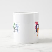 Justice League Pride Character Silhouettes Grote Koffiekop (Voorkant)