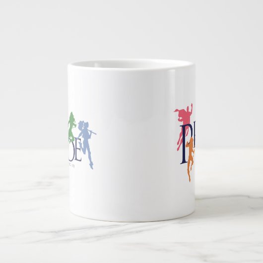 Justice League Pride Character Silhouettes Grote Koffiekop (Voorkant)