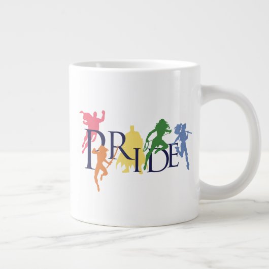 Justice League Pride Character Silhouettes Grote Koffiekop (Rechts)