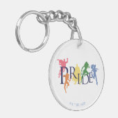 Justice League Pride Character Silhouettes Sleutelhanger (Voorkant Links)