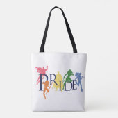 Justice League Pride Character Silhouettes Tote Bag (Achterkant)