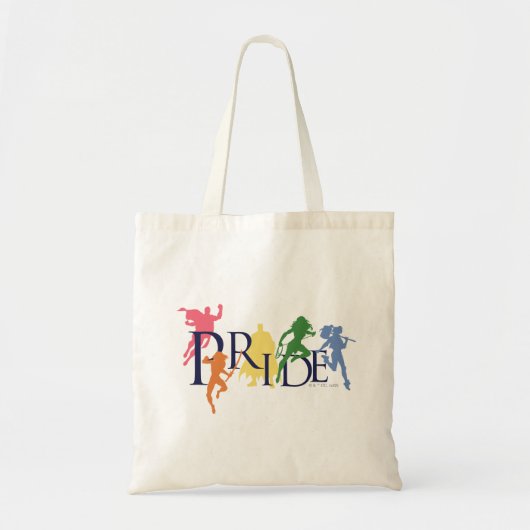Justice League Pride Character Silhouettes Tote Bag (Voorkant)