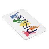 Justice League Pride Karakter Silhouetten Magneet (Rechterzijde)