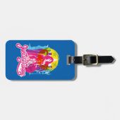 Justice League | Retrogroep en Logo Pop Bagagelabel (Voorkant horizontaal)