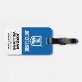 Justice League | Retrogroep en Logo Pop Bagagelabel (Achterkant horizontaal)