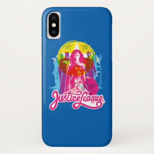Justice League Retrogroep en Logo Pop Case-Mate iPhone Case