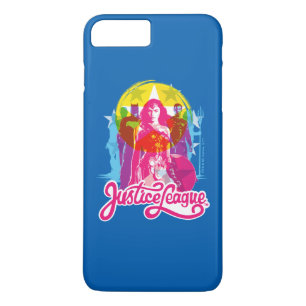 Justice League   Retrogroep en Logo Pop Case-Mate iPhone Case