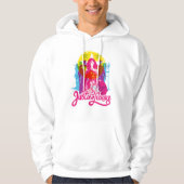 Justice League | Retrogroep en Logo Pop Hoodie (Voorkant)