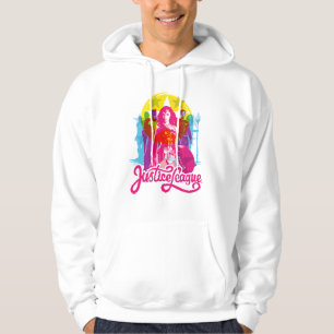 Justice League Retrogroep en Logo Pop Hoodie