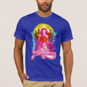 Justice League | Retrogroep en Logo Pop T-shirt (Voorkant)