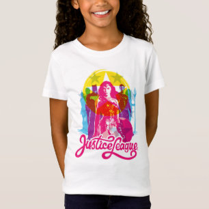 Justice League Retrogroep en Logo Pop T-shirt