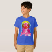 Justice League | Retrogroep en Logo Pop T-shirt (Voorkant volledig)
