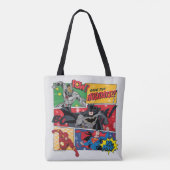 Justice League "Save the Feestdagen!" Tote Bag (Achterkant)