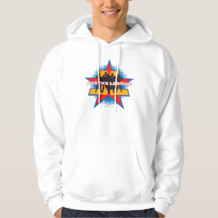 Justice League Silhouettes en Star Background Hoodie