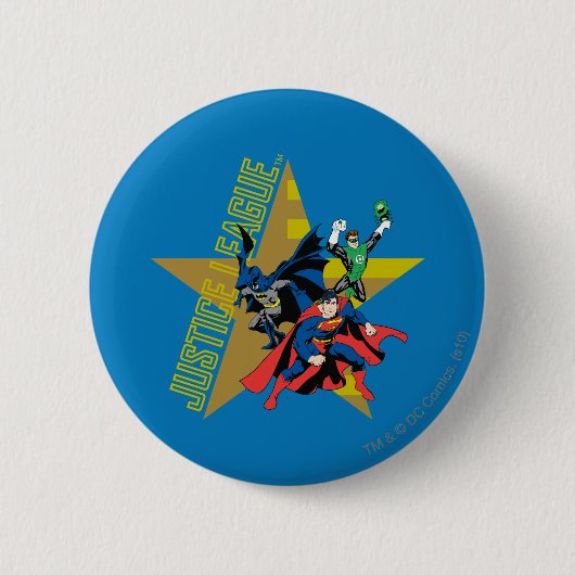 Justice League Star Heroes Ronde Button 5,7 Cm (Voorkant)