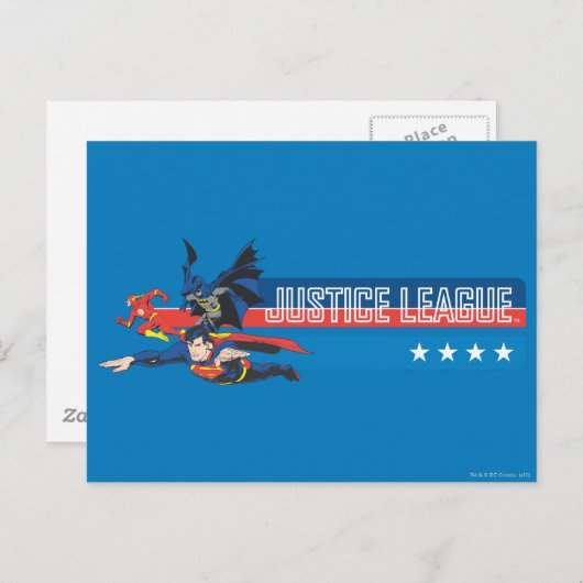 Justice League Stars and Stripes Briefkaart (Voorkant / Achterkant)
