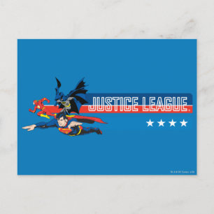 Justice League Stars and Stripes Briefkaart
