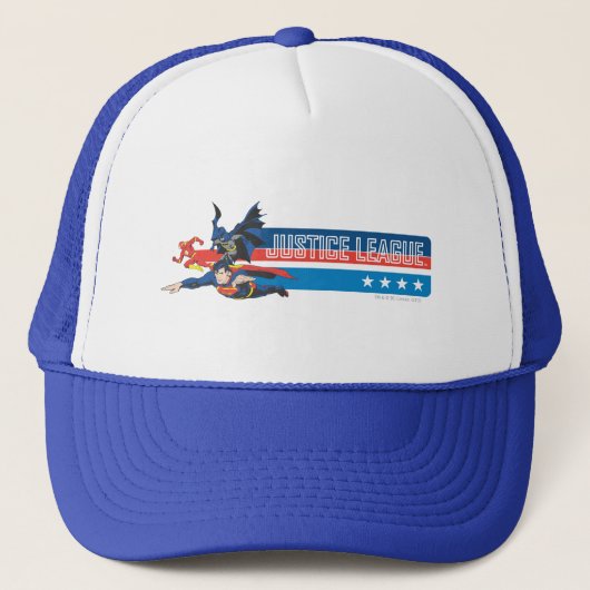 Justice League Stars and Stripes Trucker Pet (Voorkant)